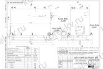Чертеж котла с водяными колосниками 930 кВт